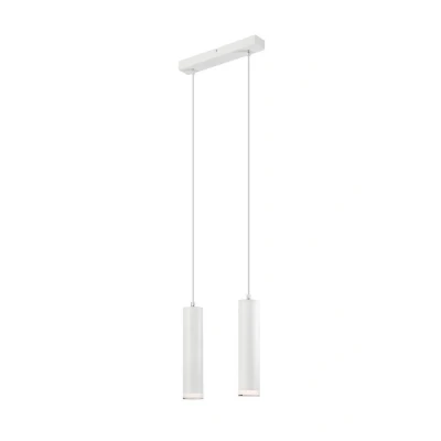 Image of Franco Bar Pendant Ceiling Light White, 2x E27