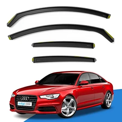 Image of EdgeVisors Wind Deflectors Set Fits: Audi A6 C7 2011 2018 4 Door Saloon 4pc