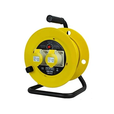 Image of Faithfull FPPCR25ML Cable Reel 25 Metre 16 Amp (110 Volt)