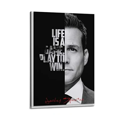 Image of Rudd Suits Poster Harvey Specter (15) Decorative Painting Canvas Wall Posters And Art Picture Print Modern Family Bedroom Decor 08x12inch(20x30cm)