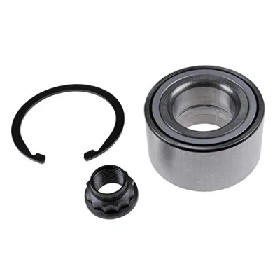 Image of 9036943008S5 Wheel Bearing kit BLUE PRINT ADT38250 Front axle Left, Right with nut retaining ring 82mm Angular Ball