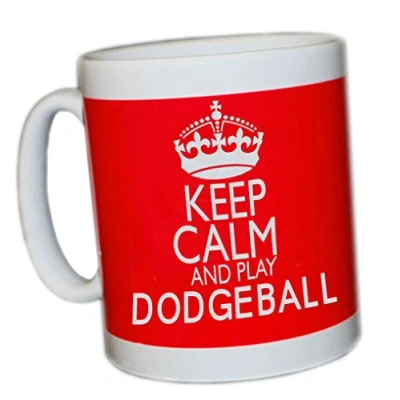 Image of KEEP CALM AND PLAY DODGEBALL (RED) MUG