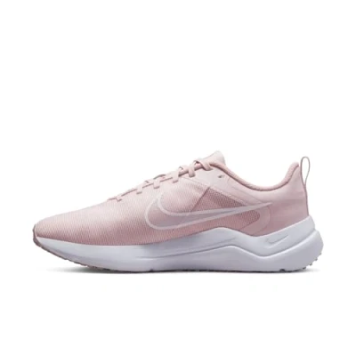 Image of NIKE Women&#039;s Downshifter 12 Sneaker, Barely Rose White Pink Oxford, 6 UK