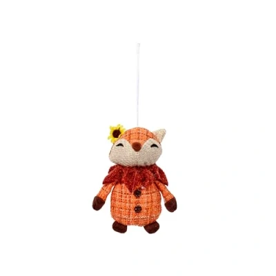 Image of Smart Garden Decorative Hanging Plush Fox Pendants 14cm Autumnal Themed Decoration Mrs Autumn Décor Prop Perfect for Home Kitchen Living Room