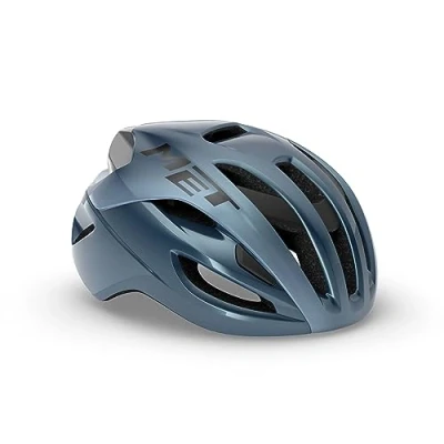 Image of MET Rivale MIPS Road Cycling Helmet, Matt Navy Silver, Size 56 58cm