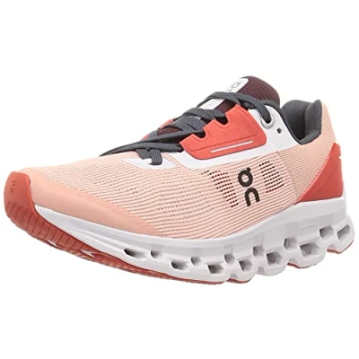 Image of On Women&#039;s Cloudstratus 2 Sneaker, 5 UK Rose/red
