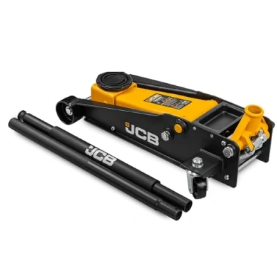 Image of JCB 3 Tonne Double Pump Hydraulic Automotive Trolley Jack Year Warranty