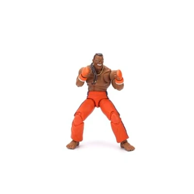 Image of Jada DEEJAY STREET FIGHTER 6 inch deluxe articulated collector figure with interchangeable hands and head, accessories 20 points