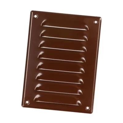 Image of 140x190mm / 6x7&quot; inch Brown Metal Air Vent Grille Cover with Insect Mesh Ventilation