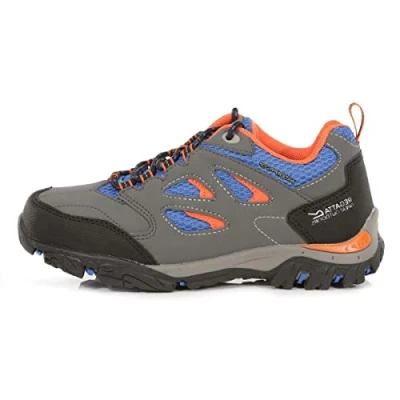 Image of Regatta Holcombe Low Jnr Briar/Blaze Orange 12