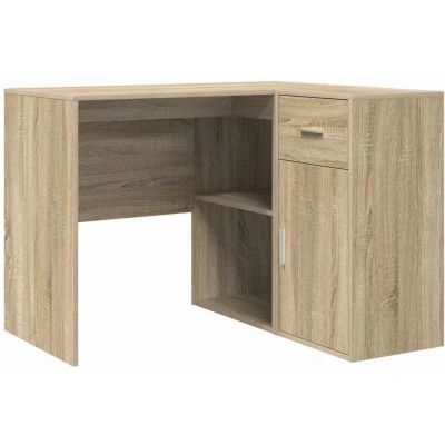 Image of vidaXL Corner Desk Sonoma Oak 102x88x75 cm Engineered Wood