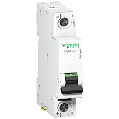 Image of Schneider A9N61505 Mcb Miniature Circuit Breaker C60H DC 1P 5A, White