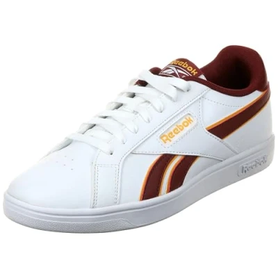 Image of Reebok Unisex Court Retro Tennis Shoes, White/RICHMAROON/FIERCEGOLD, 9.5 UK