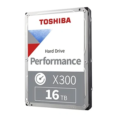 Image of Toshiba X300 16TB Performance &amp; Gaming 3.5 Inch Internal Hard Drive CMR SATA 6 GB/s 7200 RPM 512 MB Cache HDWR51GXZSTA