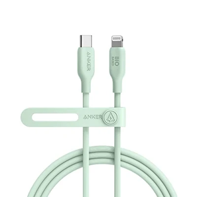 Image of Anker 541 USB C Lightning Cable 1.8 Meter Green
