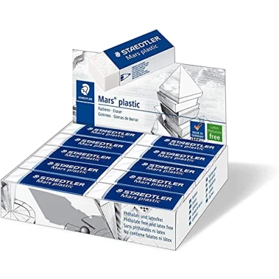 Image of Staedtler Mars Plastic Eraser 55x23x12mm [Pack 20] 52650