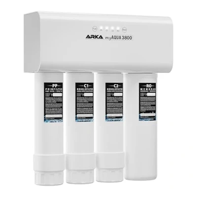 Image of ARKA myAQUA 3800 reverse osmosis system 2.6 L/min L/day water filter &amp; softener, removes up to 99% of salts, pollutants and bacteria for aquariums household use