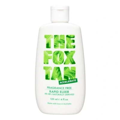 Image of The Fox Tan Fragrance Free Rapid Tanning Elixir Accelerator without Perfume and Self Lotion for Face Body Sun Solarium 120ml
