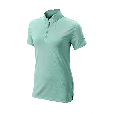 Image of Wilson Staff Women&#039;s Golf Polo Shirt, Scalloped Collar Polo, Short sleeve, Polyester