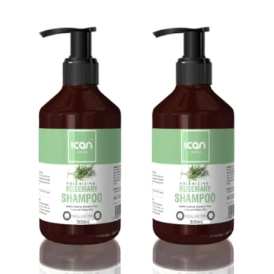 Image of Ican London Rosemary Volumizing Hair Shampoo, 300ml, Set of 2