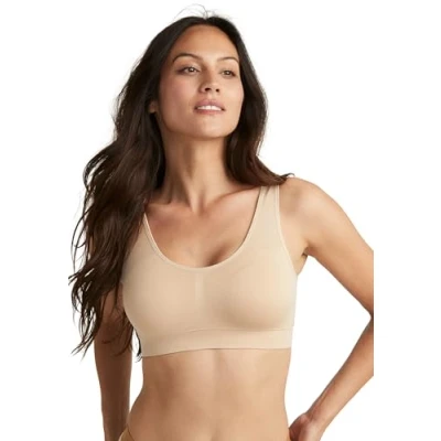 Image of Jockey® Modern Micro Seamfree™ Padded Bralette, Beige, S