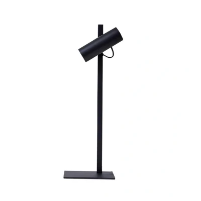 Image of Lucande table lamp Lysias, black, metal, height 55cm