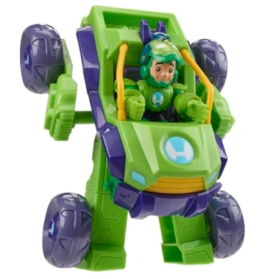 Image of Iron Man and His Awesome Friends Marvel Hulk 2 In 1 Mech Suit &amp; Vehicle, Action Figure Toy Vehicle