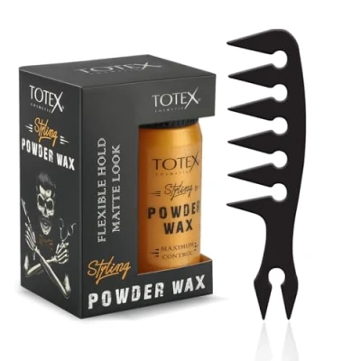 Image of Totex Hair Styling Powder Wax &amp; Comb (Black No3)