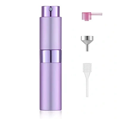 Image of Toureal 8ml Perfume Atomiser for Travel, Refillable Spray Bottles, Aftershave Dispenser(Purple)