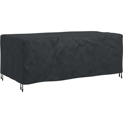 Image of vidaXL Outdoor Furniture Cover Black 200 x 110 70 cm 210D