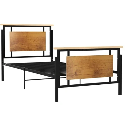 Image of vidaXL Bed Frame without Mattress Metal 100x200 cm