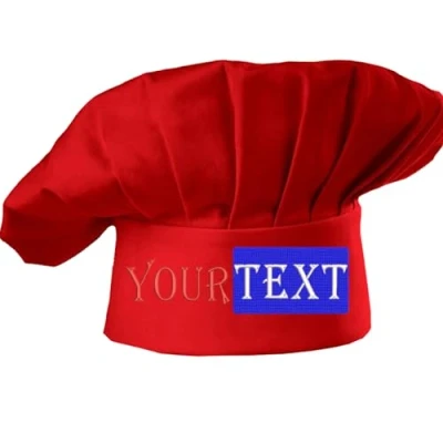 Image of Cyber Monday Deals Customizable Embroidered Chef Hat Adult Adjustable Elastic Band Baker Kitchen Cooking Cap