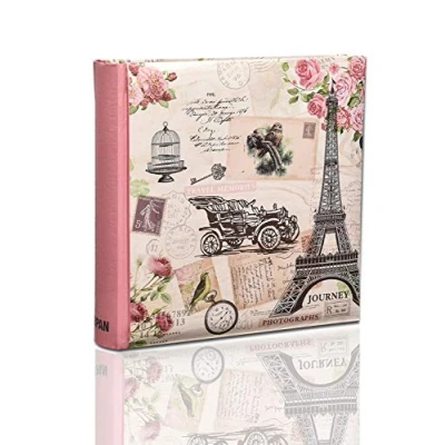Image of Arpan Happy Memories Memo Slip in Case Photo Album 200 4&#039;&#039;x6&#039;&#039; Photos Effiel Tower