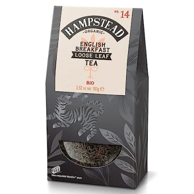 Image of Hampstead Tea Organic English Breakfast Loose Leaf (100g)