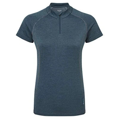 Image of Women&#039;s Dart Zip Neck Short Sleeve T Shirt