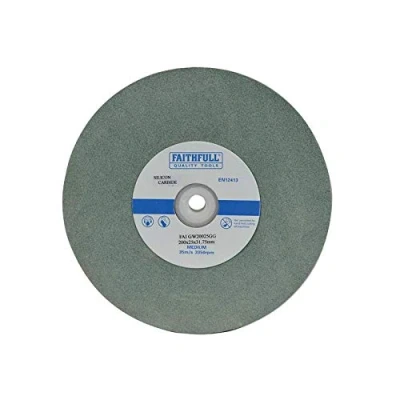 Image of Faithfull FAIGW15020GG Bench Grinding Wheel Green Silicon Carbide 200 x 25 31.75mm