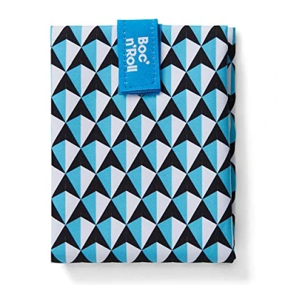 Image of Roll&#039;eat ® Reusable Sandwich Bag Container Eco Friendly Food and Washable Wrap Blue Color Boc&#039;n&#039;Roll Tiles