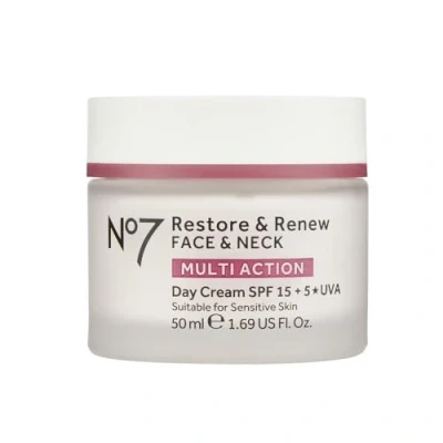 Image of No7 Restore &amp; Renew Face Neck Multi Action Night Cream 50ml