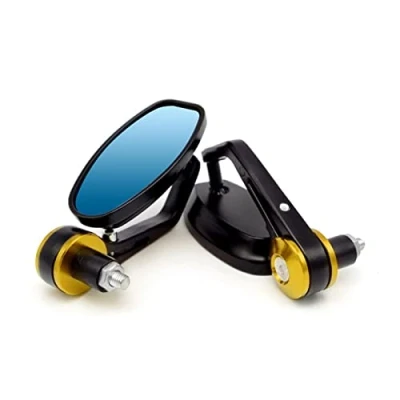 Image of Mirrors Rear For TRIUMPH Street Triple 675 1050 Speed Bonneville Motorcycle Rearview Bar End Mirror (Color : Golden)