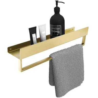 Image of REA Bathroom Shelf Sf01 45Cm Brushed Gold