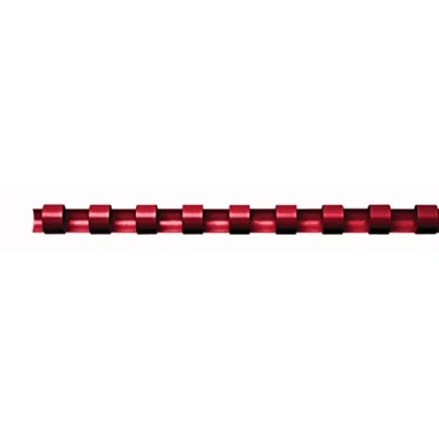 Image of Fellowes 5332202 Set of 25 Plastic Spines, Red, 16 mm