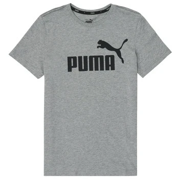 Image of Puma LOGO TEE Unisex Print Tshirt for kids, Size: 3 4y, Medium gray heather