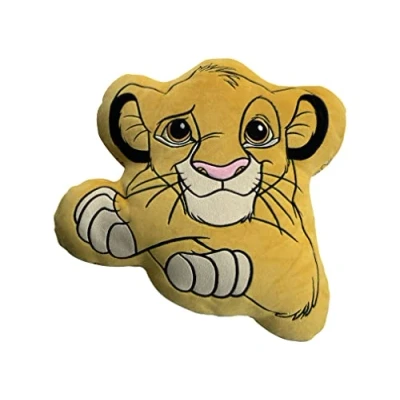 Image of Disney Lion King Simba Cushion 40cm, Polyester, Yellow, Cushion, Luxuriously Soft, Officially Licensed Merchandise