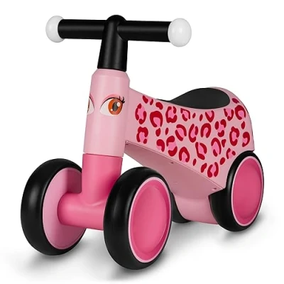 Image of LIONELO SAMMY Balance Bike for 1 to 3 Years, Toddler Walker with 4 Wheels Up 25 kg, Non slip Handles Lights, Design Choices, Ergonomic Saddle, Suitable Both Girls and Boys, Great Gift