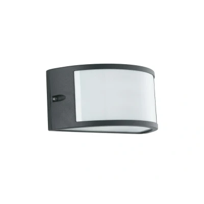 Image of AUSTIN Outdoor Flush Wall Light Black, IP54 25x13x12cm