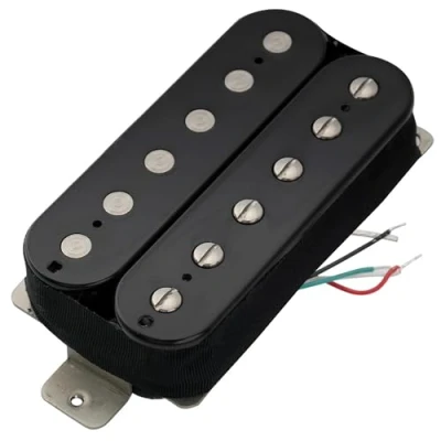 Image of Artec VH Rock Alnico 5 Uncovered Humbucker Electric Guitar Bridge Pickup 11.6K, Black