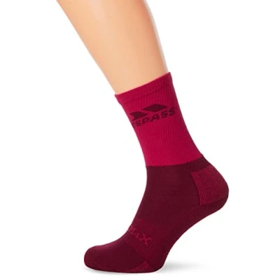 Image of Trespass Leader, Cerise Marl, 6/9, Light Socks for Women, UK Sizes 6 9, Pink