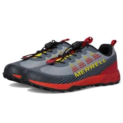 Image of Merrell Agility Peak Sneaker, Grey/Lava, 11 UK