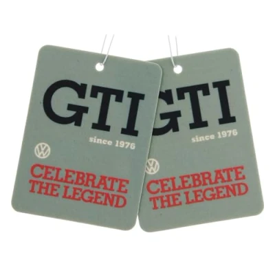 Image of BRISA VW Collection Volkswagen Air Freshener, Room Deodorizer for Cars GTI Motif (Energy/Gray/Set of 2)