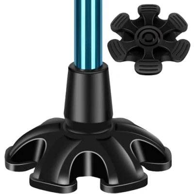 Image of supregear 19mm Heavy Duty Rubber Ferrules, Self Standing 6 Support Walking Stick Ends, Non Slip Replacement Tip for Cane, Crutches, Canes, Sticks